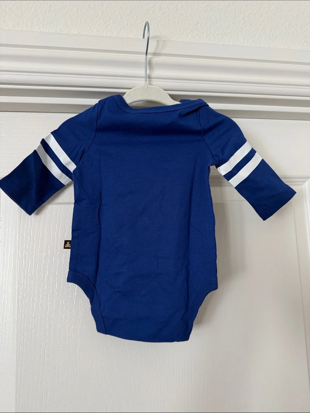 GAP Little Bro Navy Long-Sleeve Baby One-Piece